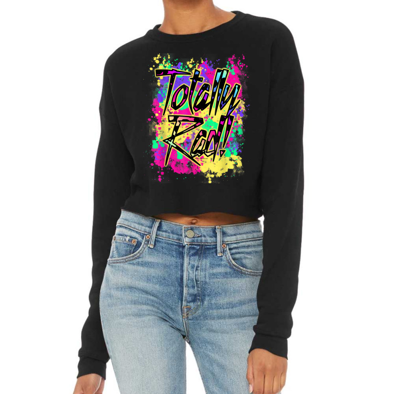 Totally Rad 80s Paint Splash Color Run 1980s Party Mens My Favorite Cropped Sweater by cm-arts | Artistshot