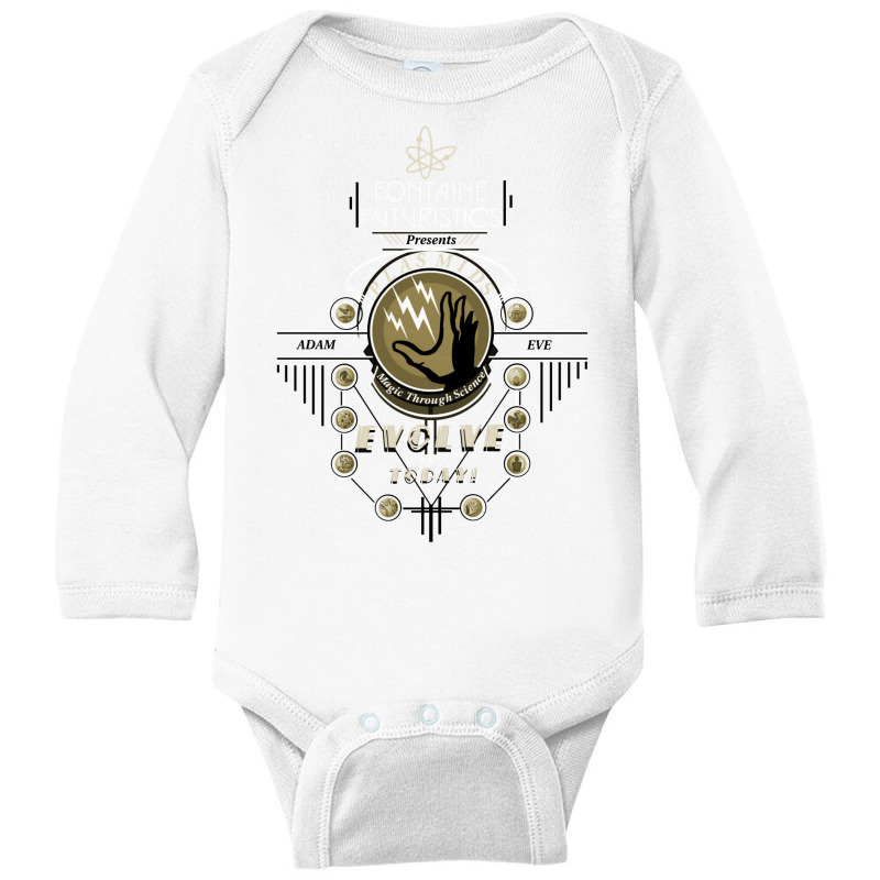 Fontaine Futuristic's Plasmids Ad Long Sleeve Baby Bodysuit | Artistshot