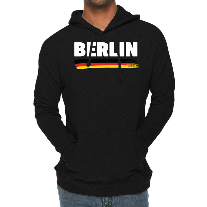 Berlin City   Germany Flag Travel Gift Idea Sweatshirt Lightweight Hoodie | Artistshot