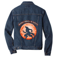 Happy Howl O Ween    Werewolf Men Denim Jacket | Artistshot