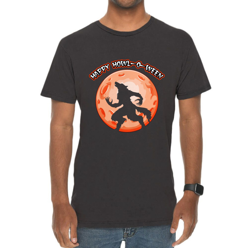 Happy Howl O Ween    Werewolf Vintage T-shirt | Artistshot