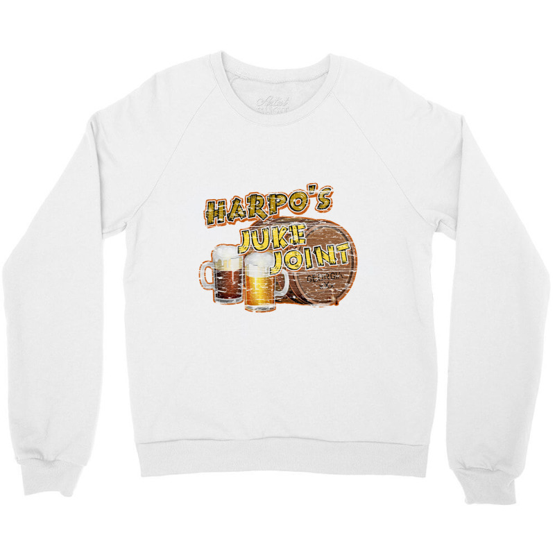 Harpo's Juke Joint, Wooden Sign Distressed   The Color Purple Crewneck Sweatshirt | Artistshot