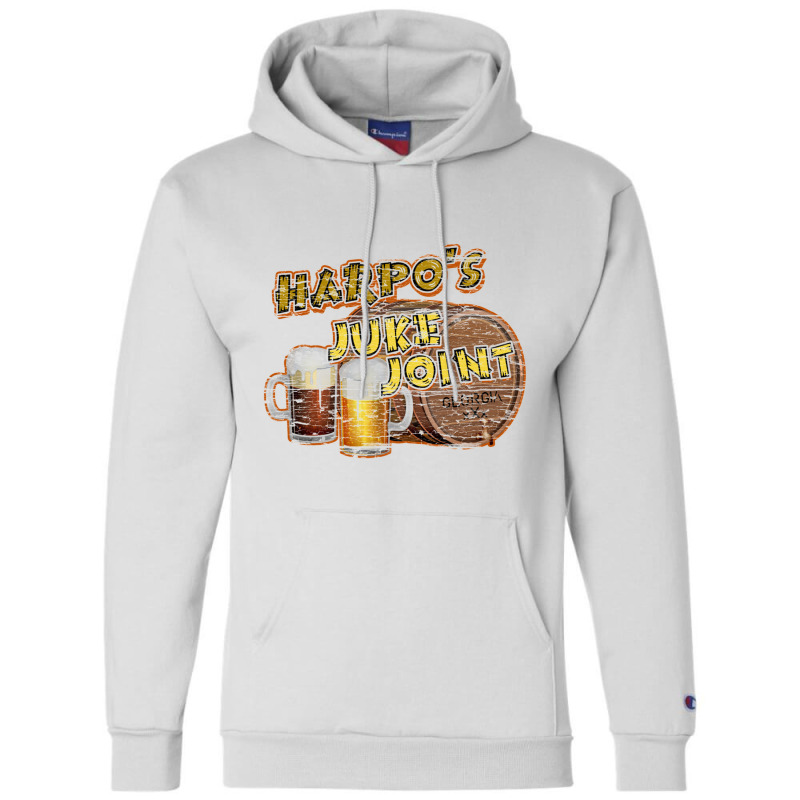 Harpo's Juke Joint, Wooden Sign Distressed   The Color Purple Champion Hoodie | Artistshot