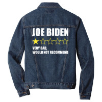 Joe Biden One Star Review Very Bad Would Not Recommend Long Sleeve T S Men Denim Jacket | Artistshot