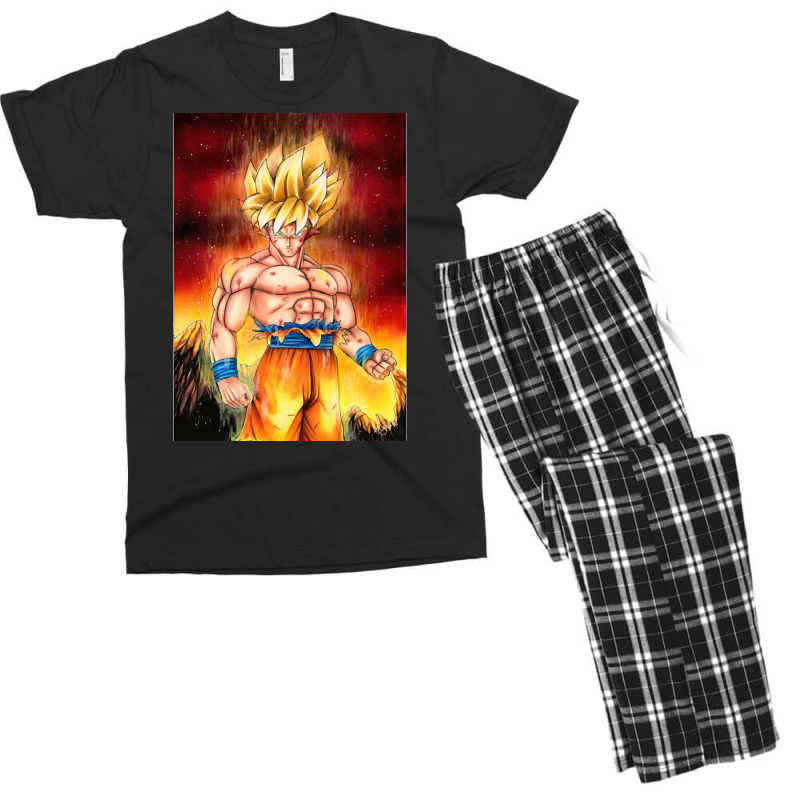 Goku Ssj Figure Class Men's T-shirt Pajama Set by greggjvandervor | Artistshot