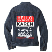 Funny Man Carpenters Mens Funny Ladies Denim Jacket | Artistshot