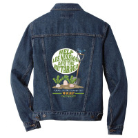 Help Les Nessman Save The Rutabaga Men Denim Jacket | Artistshot