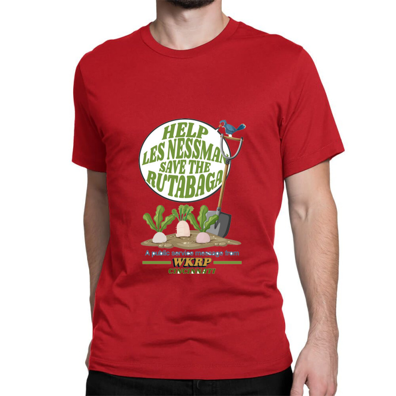 Help Les Nessman Save The Rutabaga Classic T-shirt | Artistshot