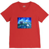 Dreaming Hare At Haroldstown Dolmen V-neck Tee | Artistshot