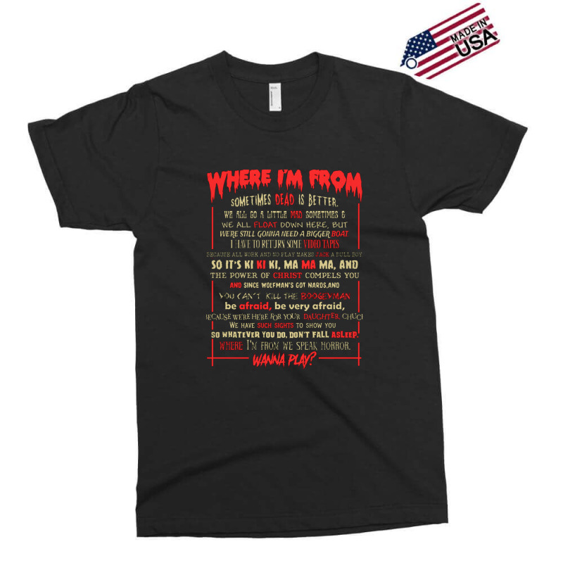 Horror Movie Quotes   Horror Movie Quotes Exclusive T-shirt | Artistshot