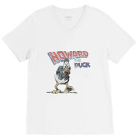 Howard The Duck, Faded And Distressed   Howard The Duck V-neck Tee | Artistshot