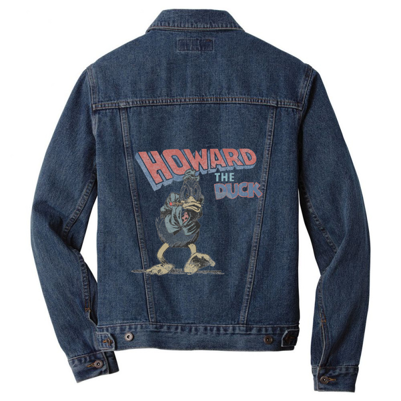 Howard The Duck, Faded And Distressed   Howard The Duck Men Denim Jacket | Artistshot