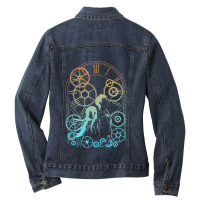 Time Zipped Hoodie Ladies Denim Jacket | Artistshot