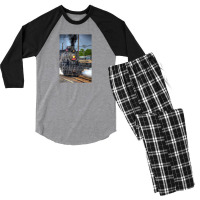 Frisco 1630 Steam Engine Men's 3/4 Sleeve Pajama Set | Artistshot