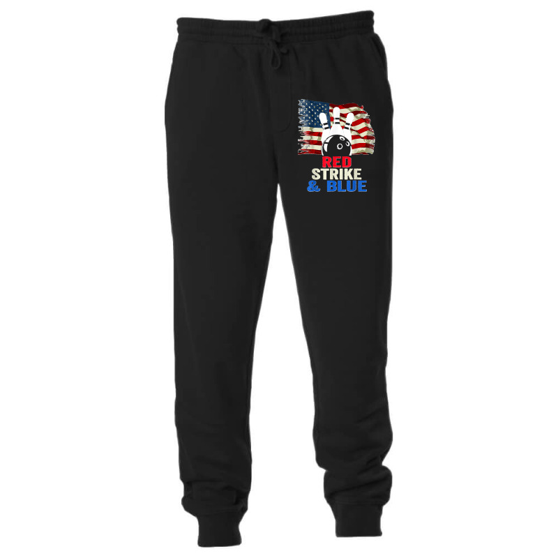 Patriotic Bowling 4th Of July Red Strike & Blue Usa Flag Unisex Jogger by STACYSCHUDEL | Artistshot