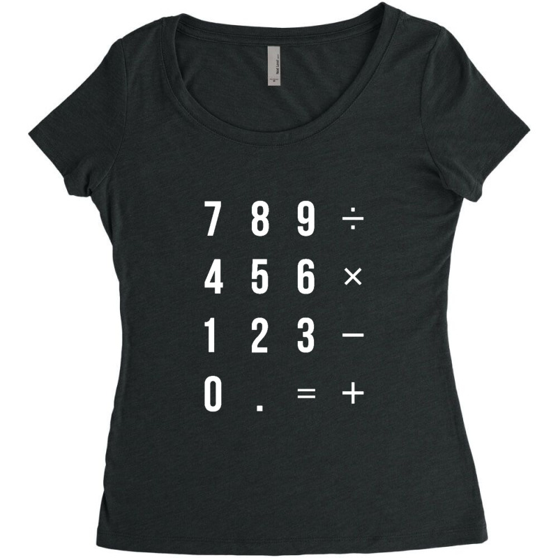 Calculator Women's Triblend Scoop T-shirt by AMderra12 | Artistshot