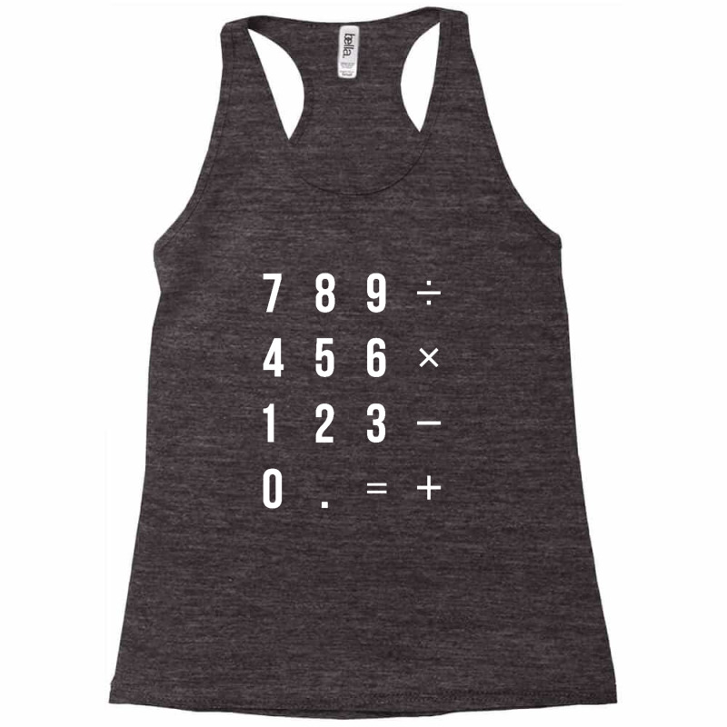 Calculator Racerback Tank by AMderra12 | Artistshot