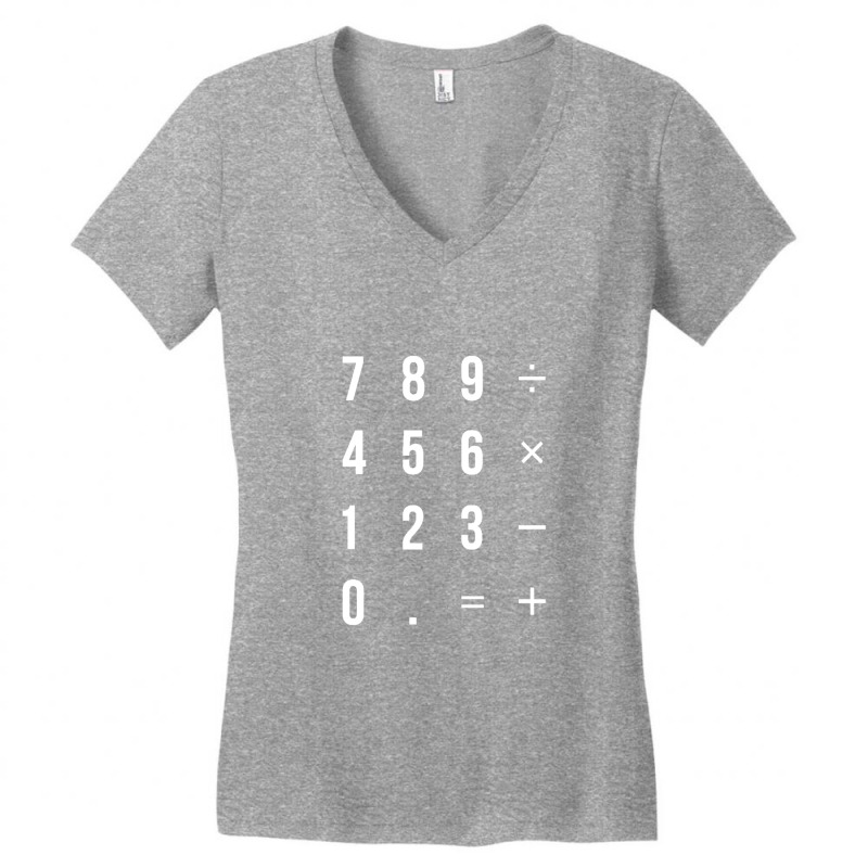 Calculator Women's V-Neck T-Shirt by AMderra12 | Artistshot