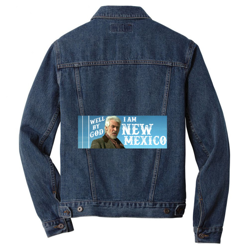 I Am New Mexico   James Coburn From Young Guns Men Denim Jacket | Artistshot