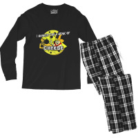 I Hanker For A Hunk Of Cheese, Distressed   Time For Timer Men's Long Sleeve Pajama Set | Artistshot