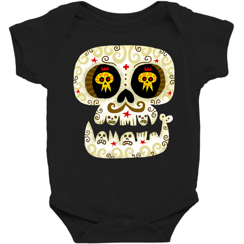 Calavera Blanca! Baby Bodysuit by poppyallen | Artistshot