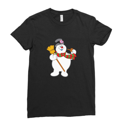 Frosty The Snowman New Sku Ladies Fitted T-shirt Designed By Enjang