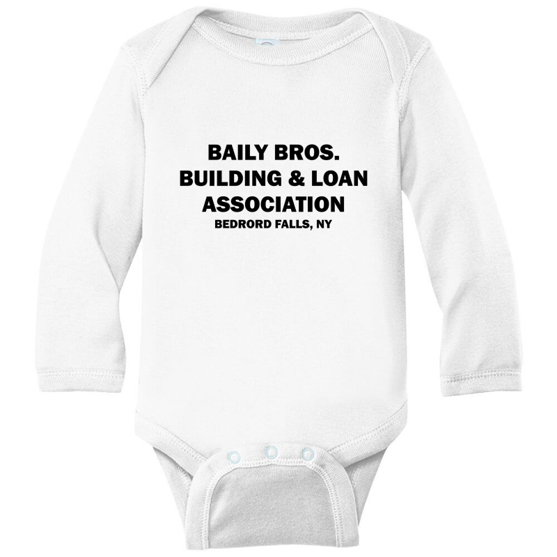 Bailey Bros Building And Loan Association Long Sleeve Baby Bodysuit | Artistshot