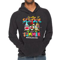 Pe Teacher Gnome Goodbye School Hello Summer Vintage Hoodie | Artistshot