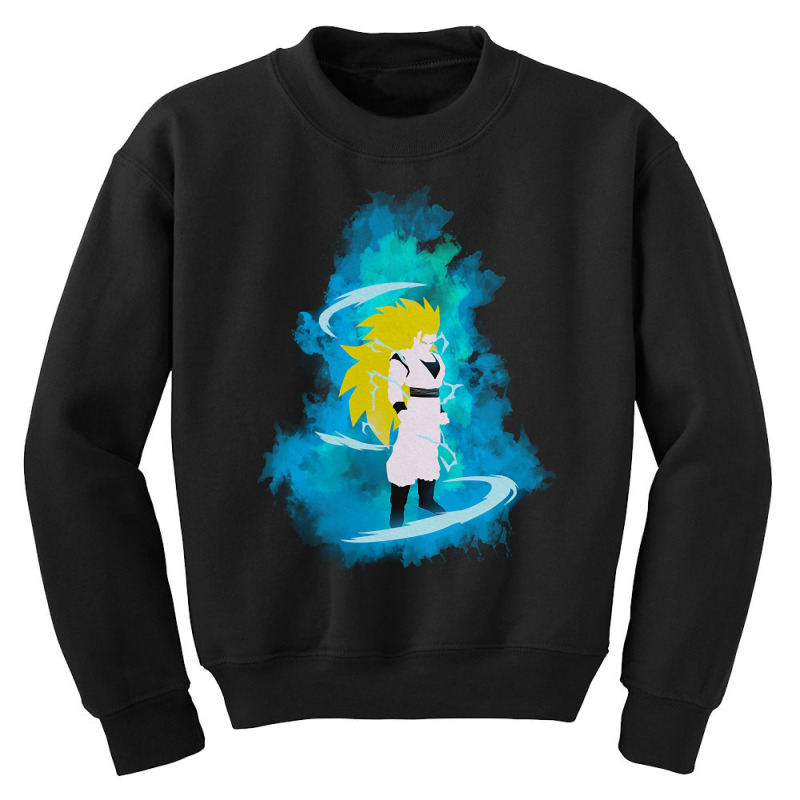 Goku Super Saiyan 3 Silhouette Youth Sweatshirt by greggjvandervor | Artistshot