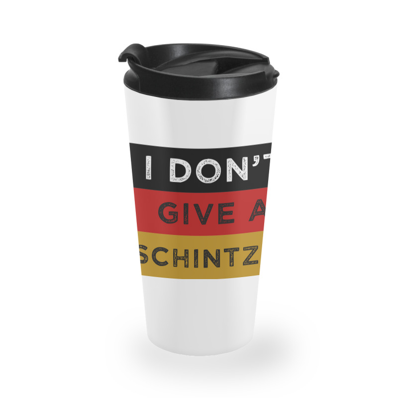 I Dont Give A Schnitzel Funny Oktoberfest Travel Mug | Artistshot