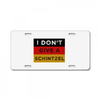 I Dont Give A Schnitzel Funny Oktoberfest License Plate | Artistshot