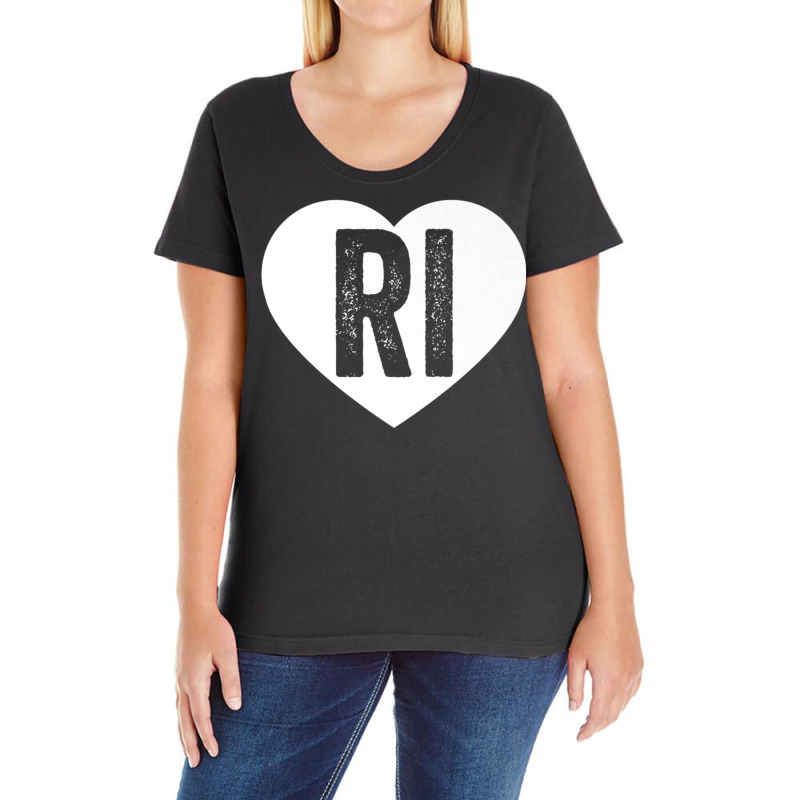 Rhode Island   Hometown State Pride New England Love T Shirt Ladies Curvy T-Shirt by cm-arts | Artistshot