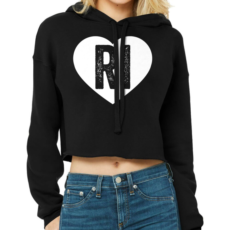 Rhode Island   Hometown State Pride New England Love T Shirt Cropped Hoodie by cm-arts | Artistshot