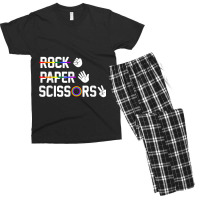 Rock Paper Scissors Gay Lesbian Lgbt Pride Men's T-shirt Pajama Set | Artistshot