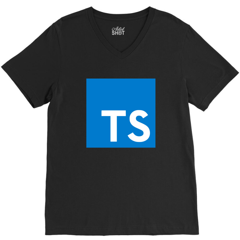 Typescript V-Neck Tee by cm-arts | Artistshot