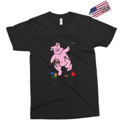 piggietees i'm not messy, i'm creative artist pig t shirt Exclusive T-shirt | Artistshot