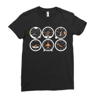 Basic Six Flight Instruments Ladies Fitted T-shirt | Artistshot