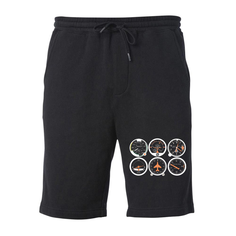 Basic Six Flight Instruments Fleece Short by CharlesDiya | Artistshot