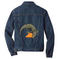 Scp 999 + Scp 682 Tickle Monster + Hard To Destroy Reptile Men Denim Jacket | Artistshot