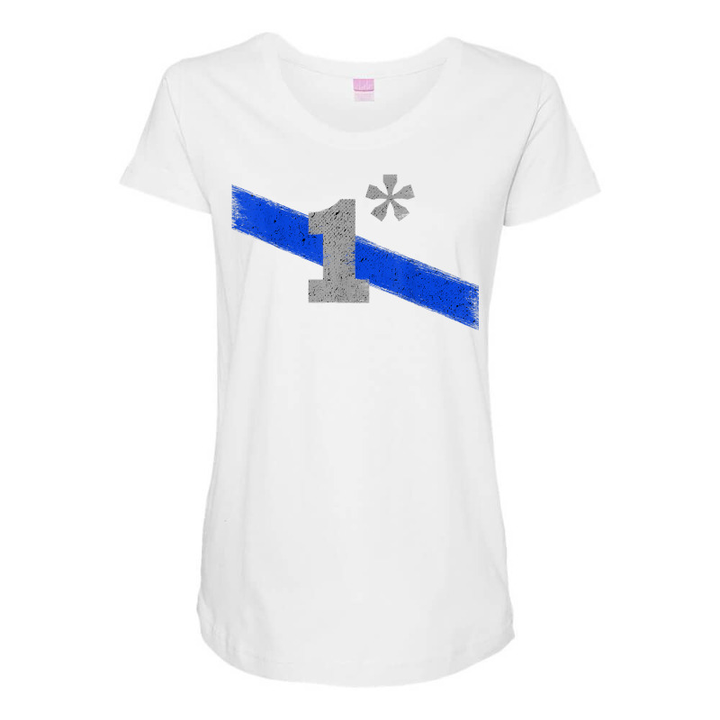 Police Officer One Asterisk Thin Blue Line Support T Shirt Maternity Scoop Neck T-shirt by cm-arts | Artistshot