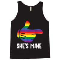 She's Mine Lesbian Couple Rainbow Lgbt Pride Matching Tank Top | Artistshot