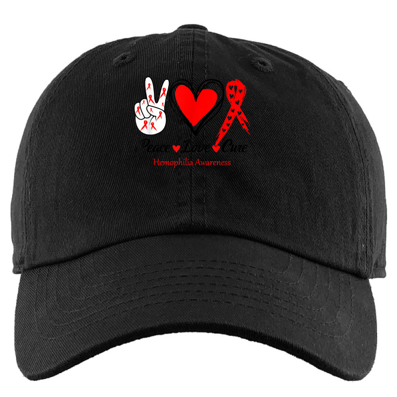 Peace Love Cure Hemophilia Awareness T Shirt Kids Cap by cm-arts | Artistshot