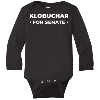 Amy Klobuchar Senate T Shirt Minnesota Democrat 2018 Long Sleeve Baby Bodysuit | Artistshot