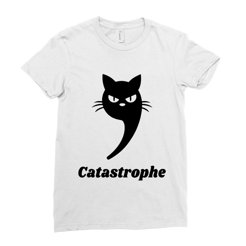 Funny Grammar Cat Ladies Fitted T-Shirt by Sripit | Artistshot