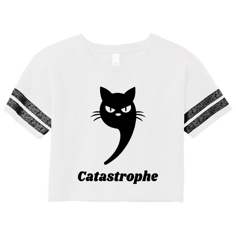 Funny Grammar Cat Scorecard Crop Tee by Sripit | Artistshot