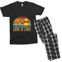 Love Cute Pride Pineapple Pizza Men's T-shirt Pajama Set | Artistshot