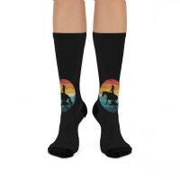 Western Rider Reining Quarter Horse Sliding Stop Day Gift Crew Socks | Artistshot