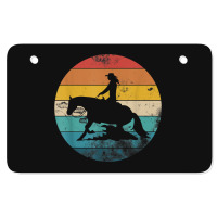 Western Rider Reining Quarter Horse Sliding Stop Day Gift Atv License Plate | Artistshot