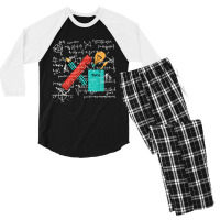 Thibault's Trigonometrie Matching Animation Worksheet Art Men's 3/4 Sleeve Pajama Set | Artistshot