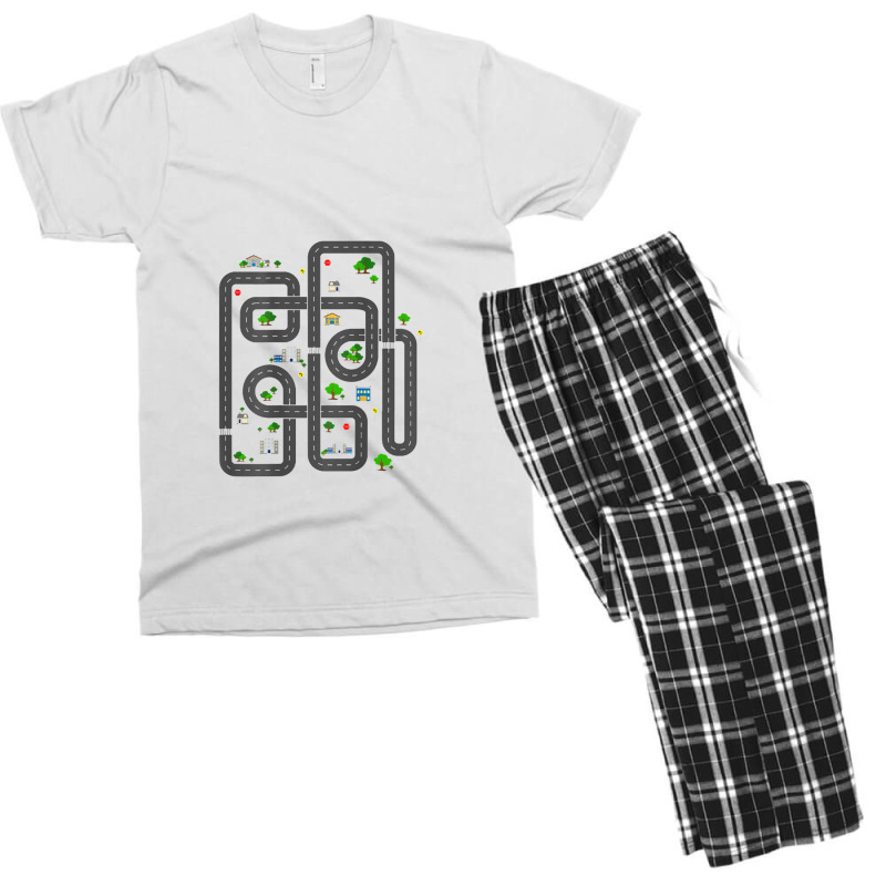 Play Cars On Daddys Back Dad Massage Men's T-shirt Pajama Set | Artistshot